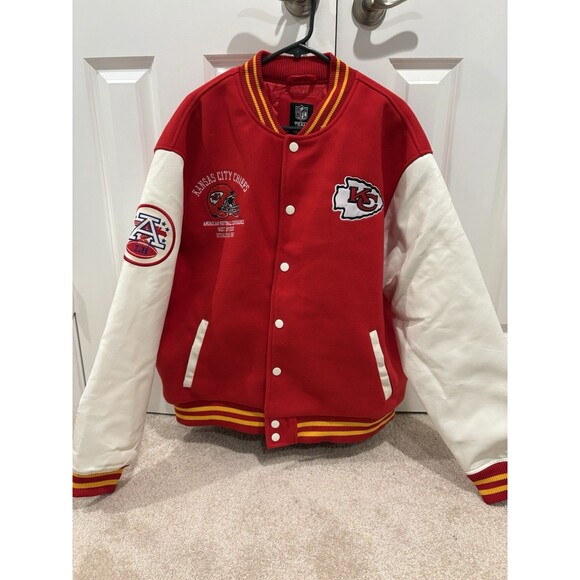 NFL Other - NFL Jacket Kansas City Chiefs Vintage Style 2XL NWOT Red Button Up Football Logo